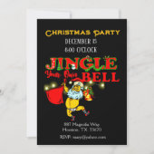 ハンロおもしろいスサンタクリスマスパーティの招待状 招待状 (正面)