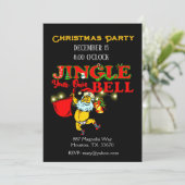 ハンロおもしろいスサンタクリスマスパーティの招待状 招待状 (スタンド正面)