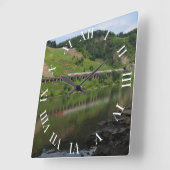 ハンヴィアドクトプンダーリクミットペルセンツグ スクエア壁時計 (傾斜)