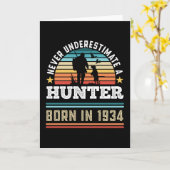 ハン生まれタ1934 90誕生日狩り犬ギフト カード (黄色い花)