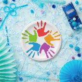 ハン色彩の鮮やかズ紙プレート ペーパープレート (パーティー)