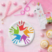 ハン色彩の鮮やかズ紙プレート ペーパープレート (パーティー)