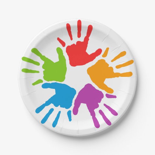 ハン色彩の鮮やかズ紙プレート ペーパープレート (正面)