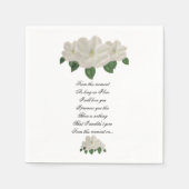 ハン色彩の鮮やかド・マグノリア結婚ス スタンダードカクテルナプキン (正面)