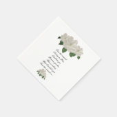 ハン色彩の鮮やかド・マグノリア結婚ス スタンダードカクテルナプキン (角)