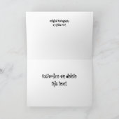 ハン食べ物を与えプバック カード (内部)