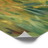 ハヴェル川の日没の反射 ポスター (角)