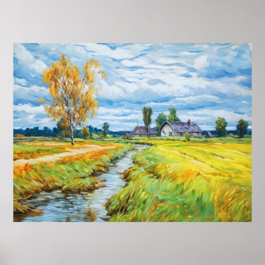 ハヴェル川の秋 ポスター (正面)