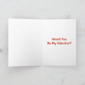 ハーイ！私のバレンタインになってくれる？ カード (内部)