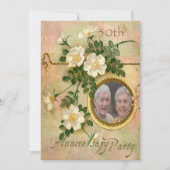 ハーゥルームローズ 50周年記念 オーダーメイド フォト 招待状 (正面)