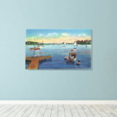 ハーウィクポートワイチメアハーバーの眺め キャンバスプリント (インサイチュ (ウッドフロア))