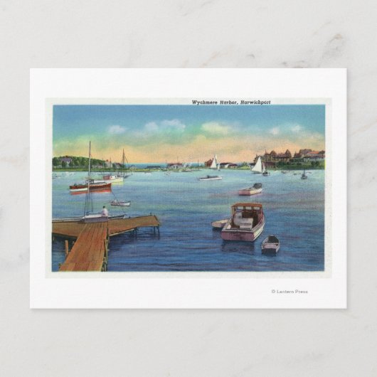 ハーウィクポートワイチメアハーバーの眺め ポストカード (正面)