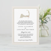 ハーウィッチケープコッドの地図 | 結婚s 招待状 (スタンド正面)