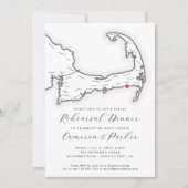 ハーウィッチポートMAカジュアルのリハ結婚ーサルディナー 招待状 (正面)