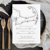 ハーウィッチポートMAカジュアルのリハ結婚ーサルディナー 招待状