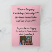 ハークリメンブレングリーティング誕生日カード カード (内部)