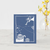 ハーク！ヘラルド・エンジェルズがクリスマスカードを歌う カード (黄色い花)