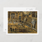 ハーグのシーエンズ母ハウスの裏庭 ポストカード (正面/裏面)