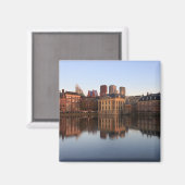 ハーグのスカイラインはオランダ マグネット (正面/裏面)