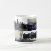 ハーグの写真コラージュ3 コーヒーマグカップ (中央)