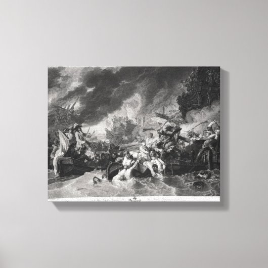 ハーグの戦い、1692年5月29日 キャンバスプリント (正面)