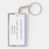 ハーグの抽象芸術のビーチの夕日 キーホルダー (裏面)