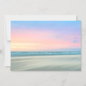 ハーグの抽象芸術のビーチの夕日 マグネット招待状 (正面)