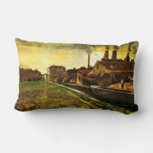 ハーグの鉄工場ビンセント・ヴァン・ゴッホ ランバークッション (裏面)