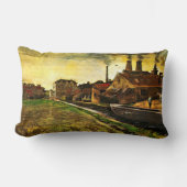 ハーグの鉄工場ビンセント・ヴァン・ゴッホ ランバークッション (正面)