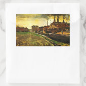 ハーグの鉄工場ビンセント・ヴァン・ゴッホ 長方形シール (バッグ)