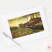 ハーグの鉄工場ビンセント・ヴァン・ゴッホ 長方形シール (封筒)