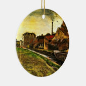 ハーグの鉄工場（Iron Mill in The Hague）by ヴィンセント・ファン・ゴッホ セラミックオーナメント (右)