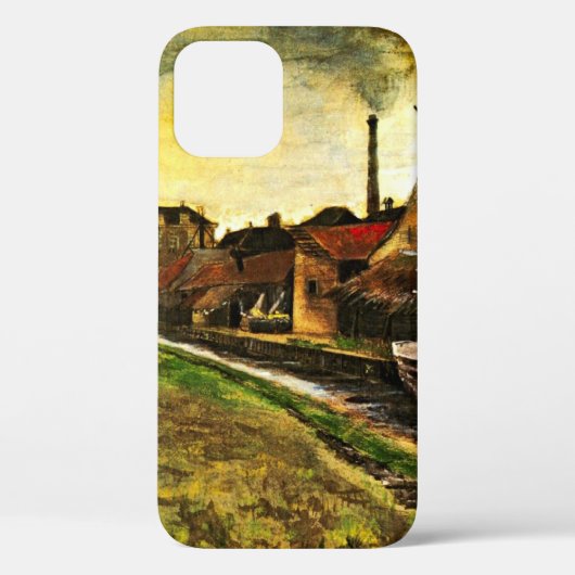 ハーグの鉄工場（The Hagueの鉄工場）by Vincent van Gogh Case-Mate iPhoneケース (裏面)