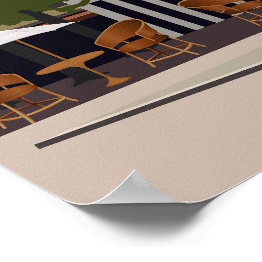 ハーグオランダヴィンテージ旅行ポスター ポスター (角)