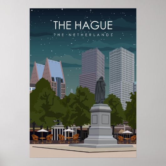 ハーグオランダヴィンテージ旅行ポスター ポスター (正面)
