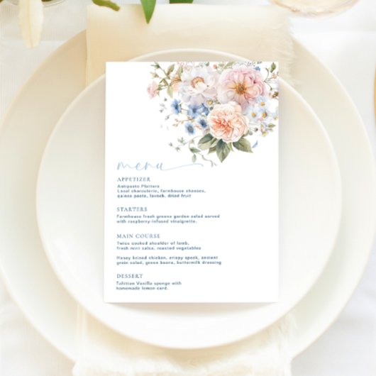 ハーグローブブルーフローラメニュー メニュー