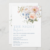 ハーグローブブルーフローラリハーサル 招待状 (正面/裏面)