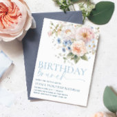 ハーグローブブルーフローラ誕生日ブランチ 招待状