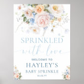 ハーグローブブルーベビースプリンクルウェルカムサイン ポスター (正面)