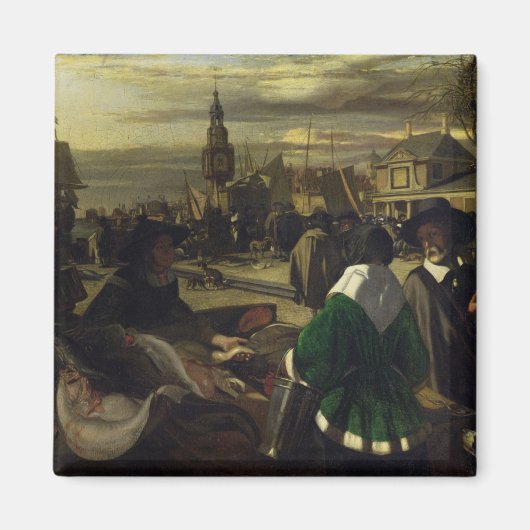 ハーグ市場, c.1660 マグネット (正面)