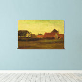 ハーグ近くのLoosduinenの農家アットトゥウィリ キャンバスプリント (インサイチュ (ウッドフロア))