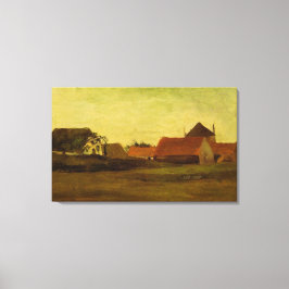 ハーグ近くのLoosduinenの農家アットトゥウィリ キャンバスプリント