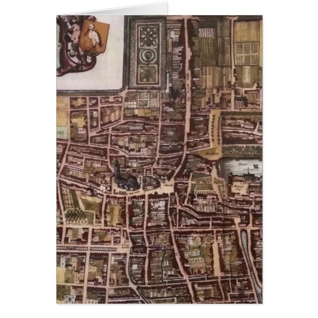 ハーグ1649のレプリカ市地図 (正面)