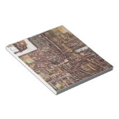 ハーグ1649のレプリカ市地図 ノートパッド (アングル)