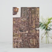 ハーグ1649のレプリカ市地図 便箋 (スタンド正面)