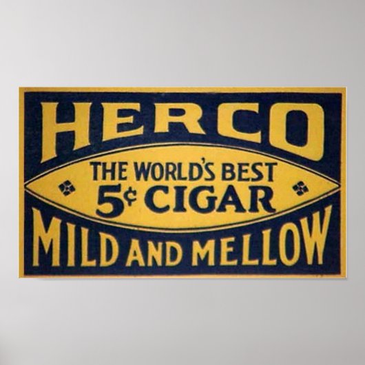 ハーコシガー–1905 ポスター (正面)