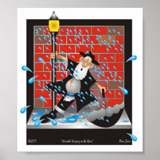 ハーシェルが雨の中で歌う ポスター