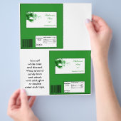 ハーシーのラージ バー ラッパー スイート 16 緑 チラシ (手)