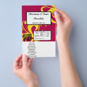 ハーシーの大きなバーのラッパー熱いピンク/黄色の渦巻き チラシ (ハンドル)