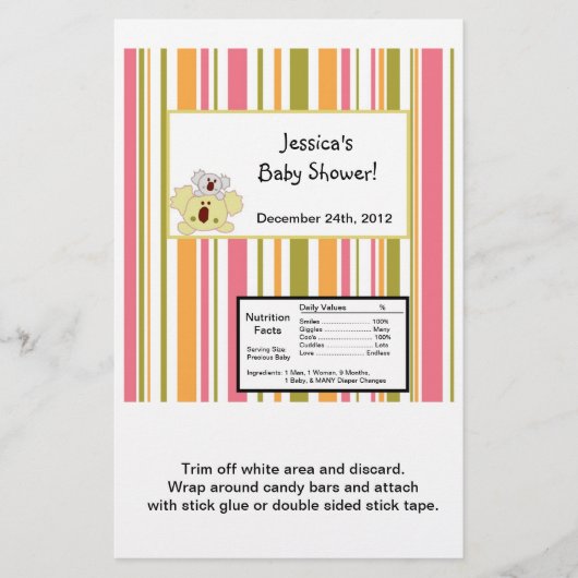 ハーシーの大きなバーラッパのトロピカルパンチ チラシ (正面)